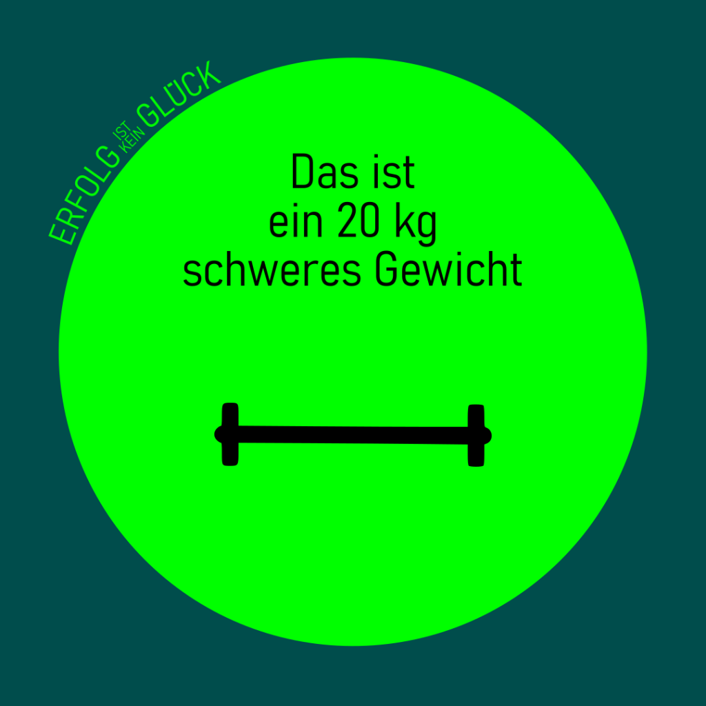 Eine 20 Kilogramm schwere Hantel ist nicht immer gleich schwer