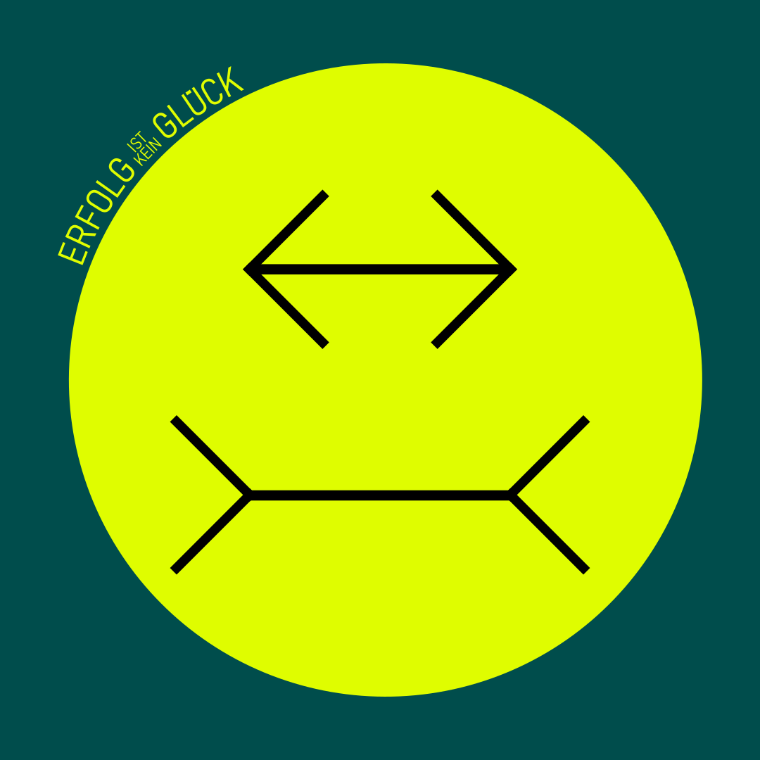 Slideshow: Zwei gleich lange Linien wirken unterschiedlich lang und symbolisieren, wie Vergleiche unsere Wahrnehmung verzerren.