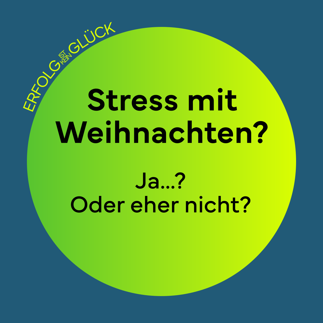 Weihnachtsstress ist eine persönliche Entscheidung...